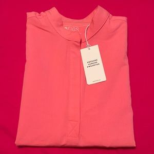 Figs Rafaela Scrub Top (Hot Pink)